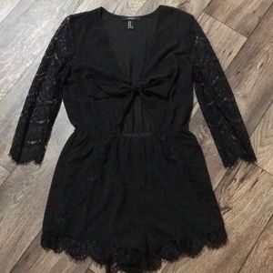 Black Lacy Romper